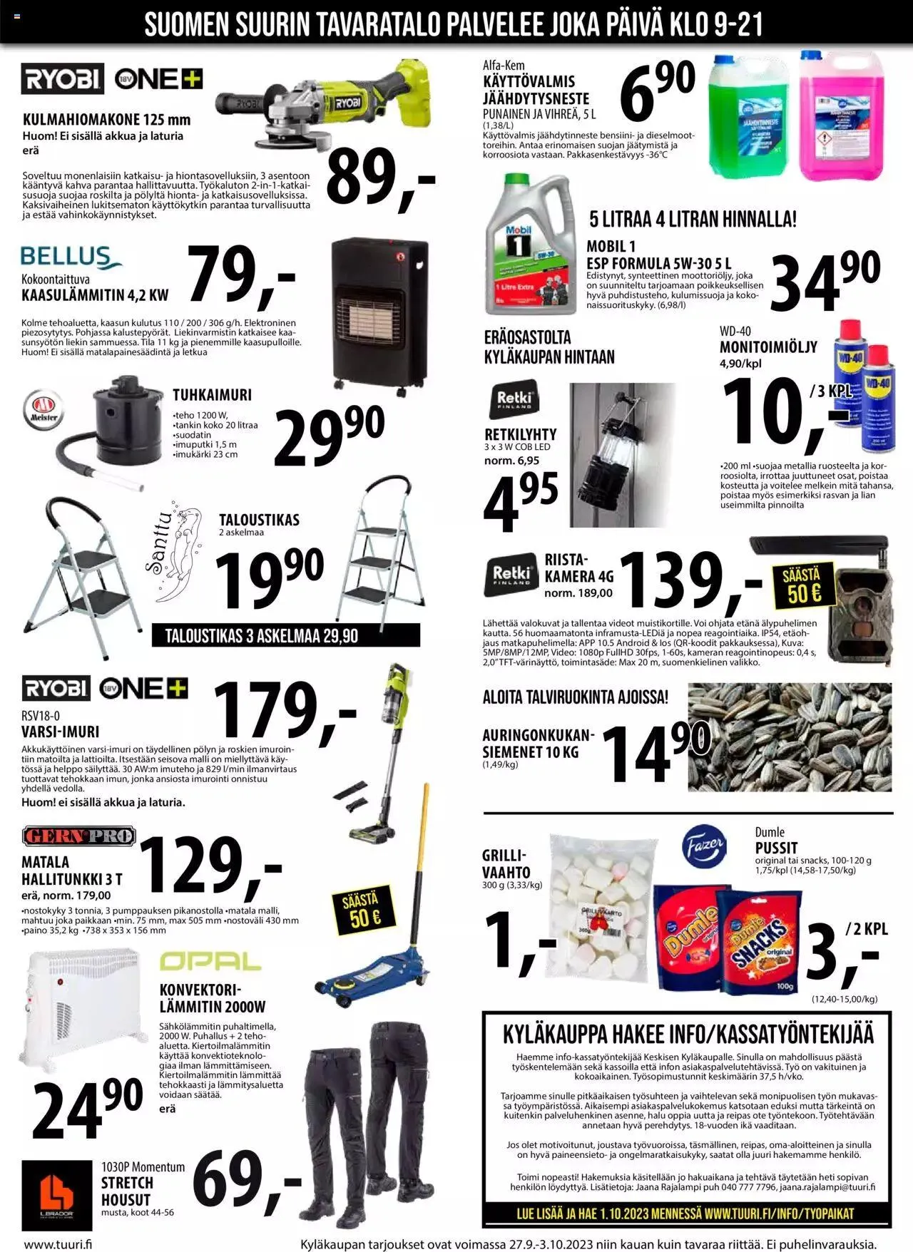 Tuuri tarjoukset voimassa alkaen 27. syyskuuta - 3. lokakuuta 2023 - Tarjouslehti sivu 2