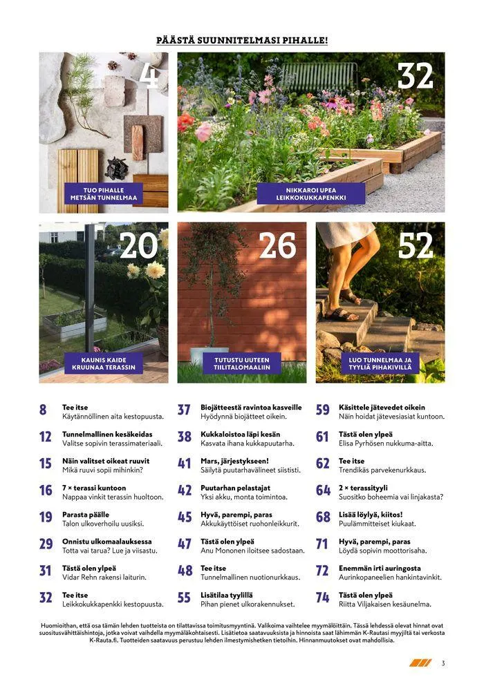 Pihalla 2024 voimassa alkaen 4. huhtikuuta - 31. joulukuuta 2024 - Tarjouslehti sivu 3