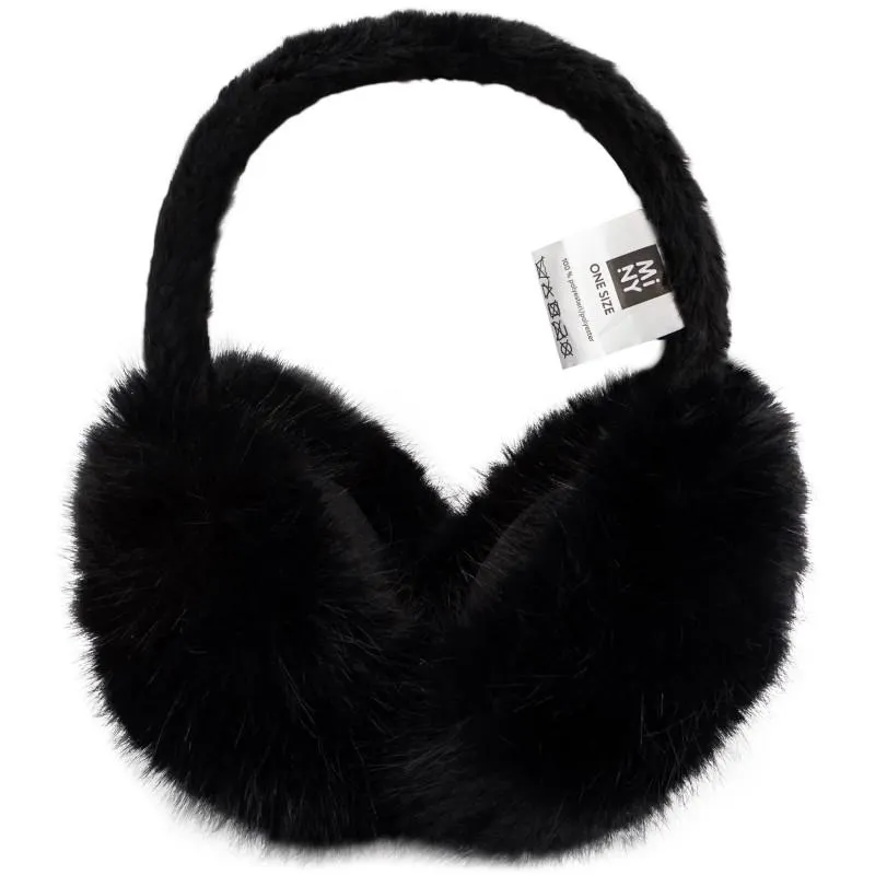 Korvaläpät Miny Faux Fur musta
