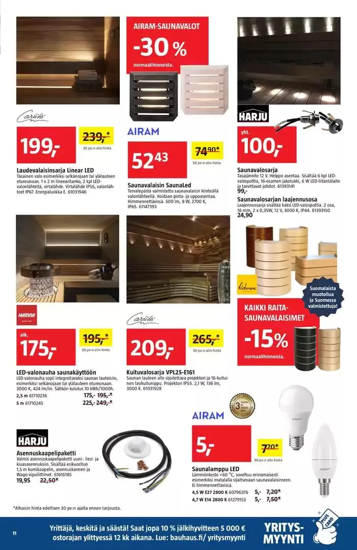 Bauhaus tarjoukset voimassa alkaen 6. maaliskuuta - 18. maaliskuuta 2025 - Tarjouslehti sivu 11