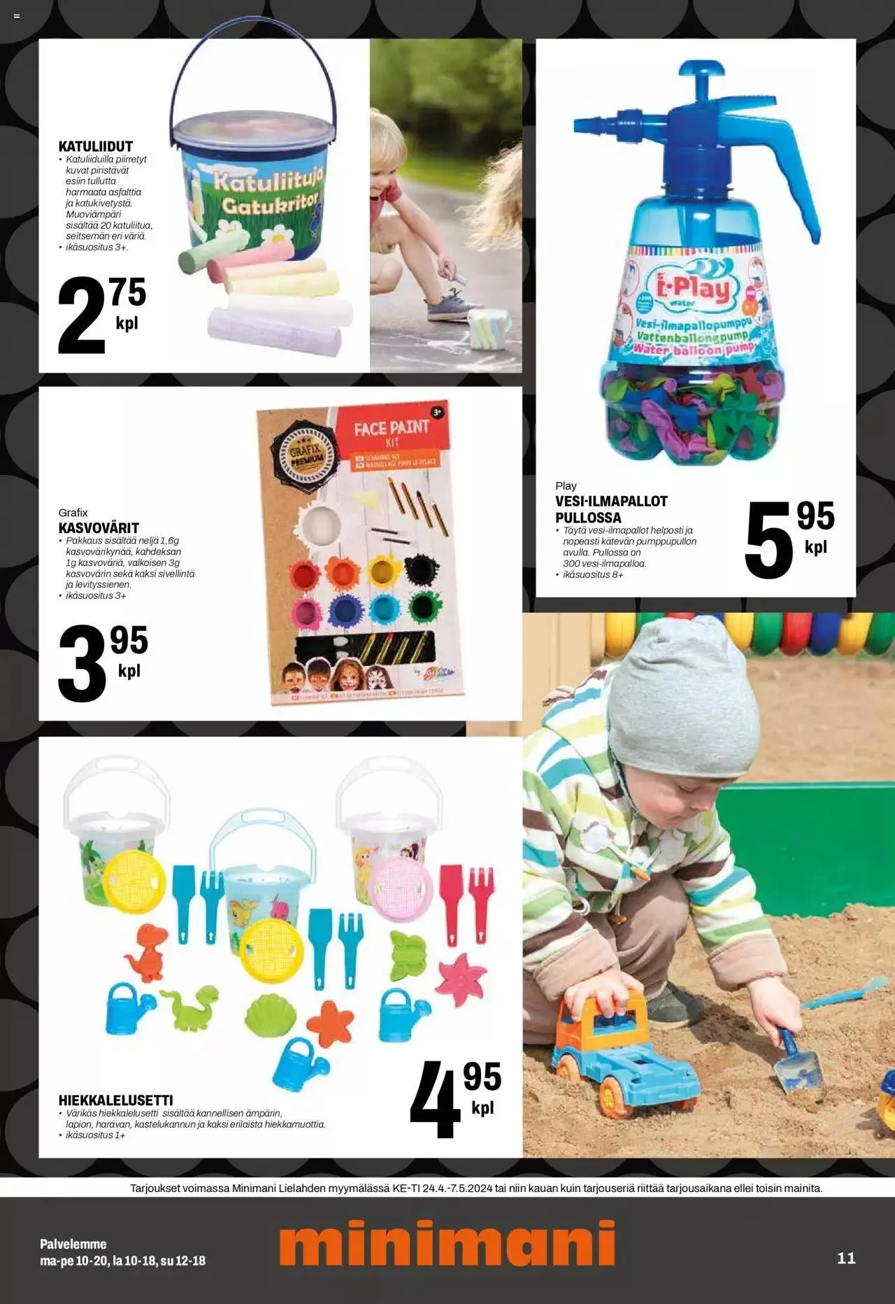 Minimani Tarjoukset - Tampere voimassa alkaen 24. huhtikuuta - 7. toukokuuta 2024 - Tarjouslehti sivu 11