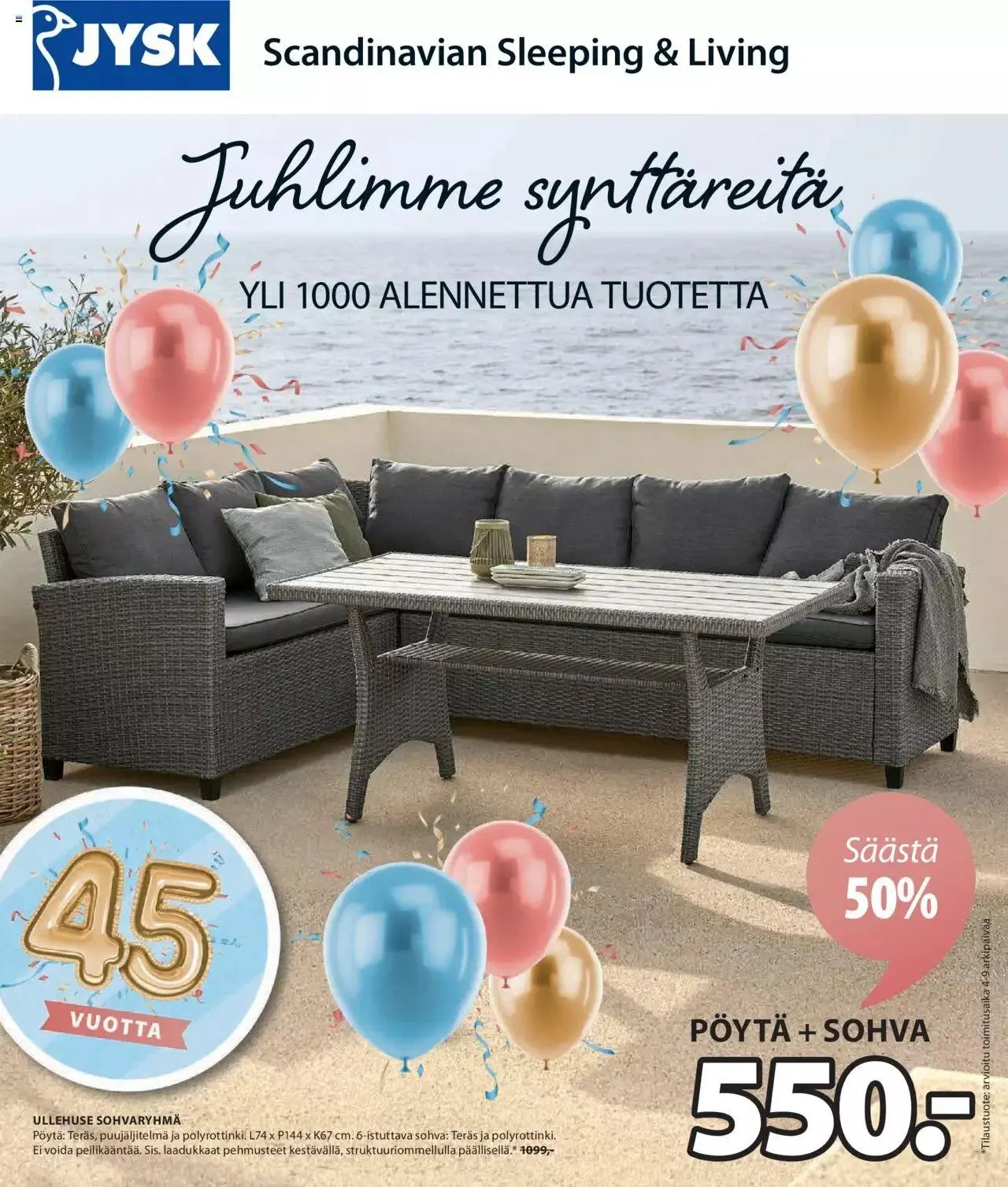 JYSK tarjoukset voimassa alkaen 29. huhtikuuta - 12. toukokuuta 2024 - Tarjouslehti sivu 1