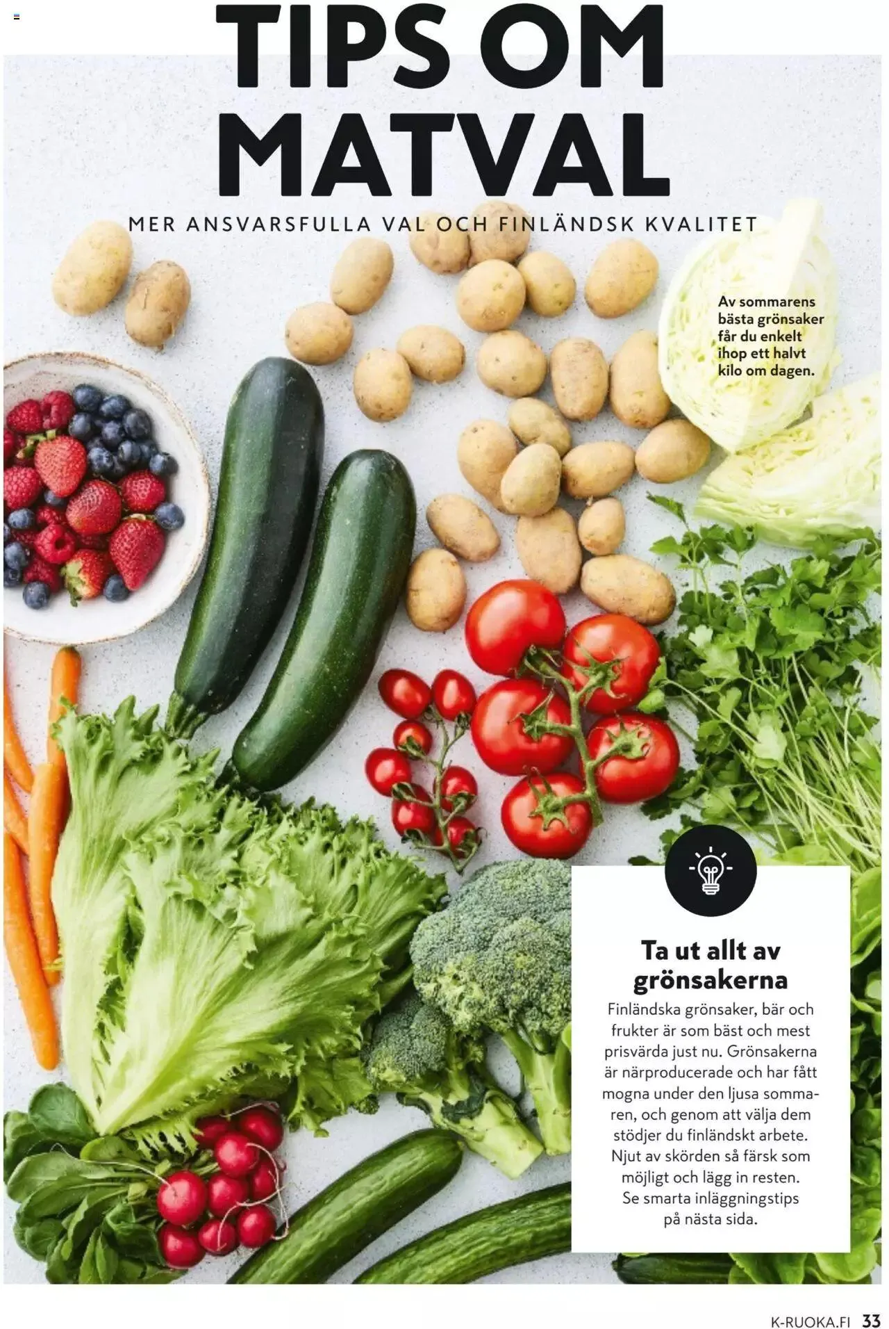 K-Market tarjoukset voimassa alkaen 7. kesäkuuta - 29. elokuuta 2023 - Tarjouslehti sivu 33