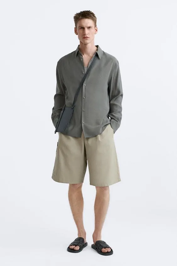 WOVEN LEATHER SLIDES