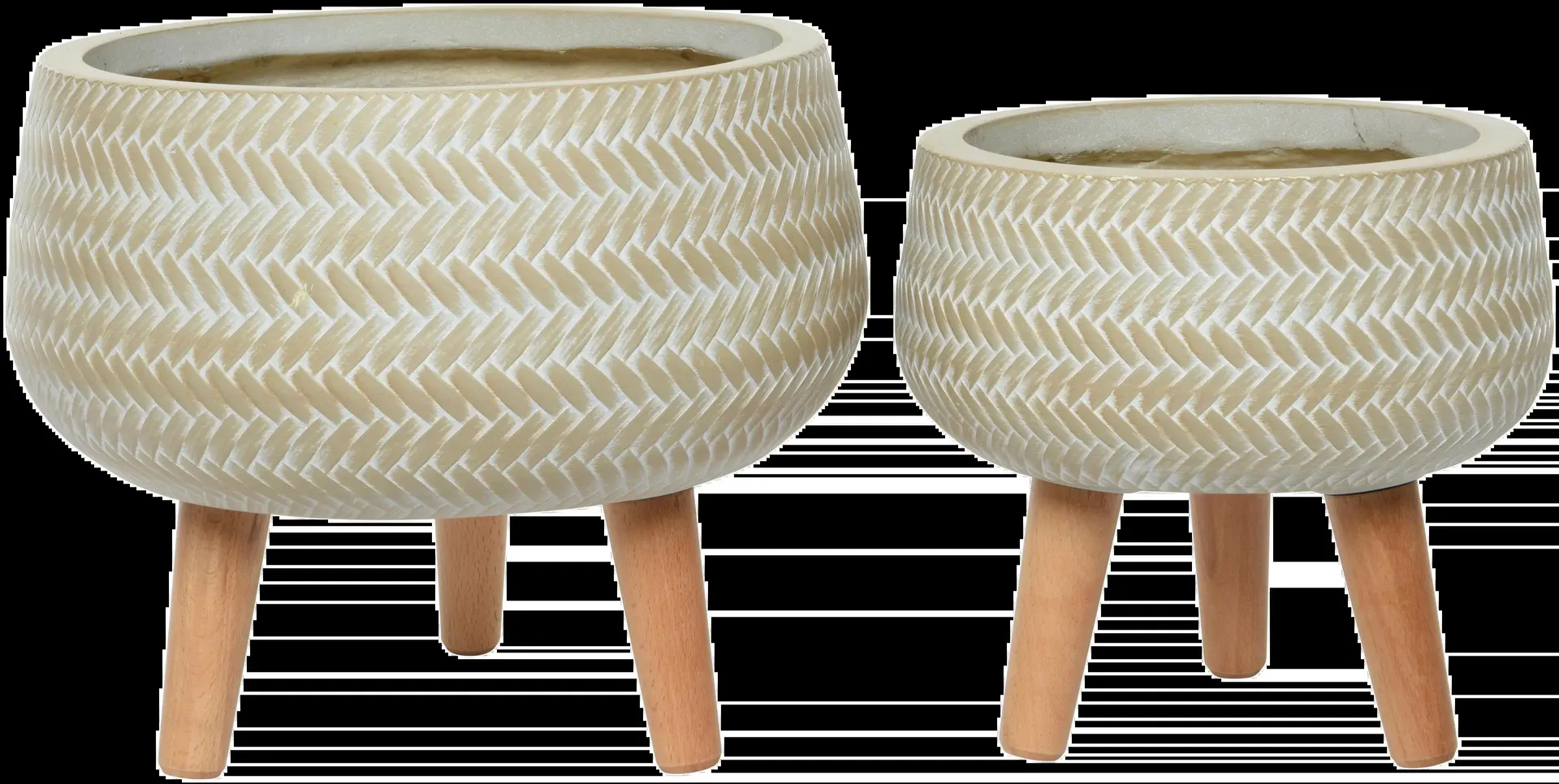 Decoris Ruukku Alex jaloilla kuitusavi beige