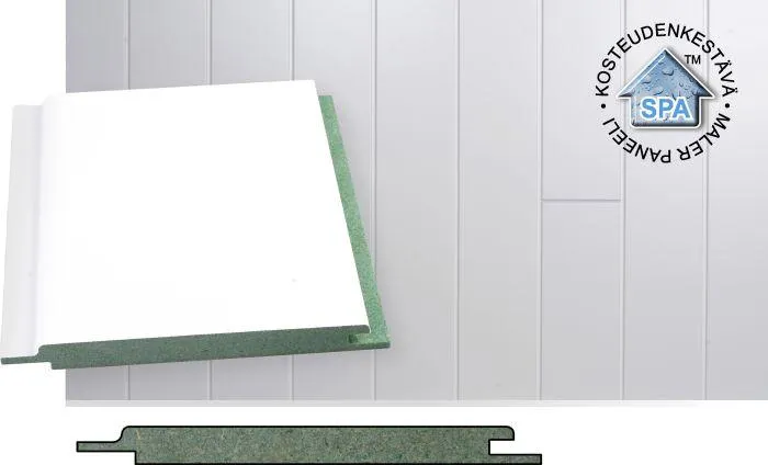 MDF-kattopaneeli Maler Spa STP-5 valkoinen 10 x 120 x 2070 mm