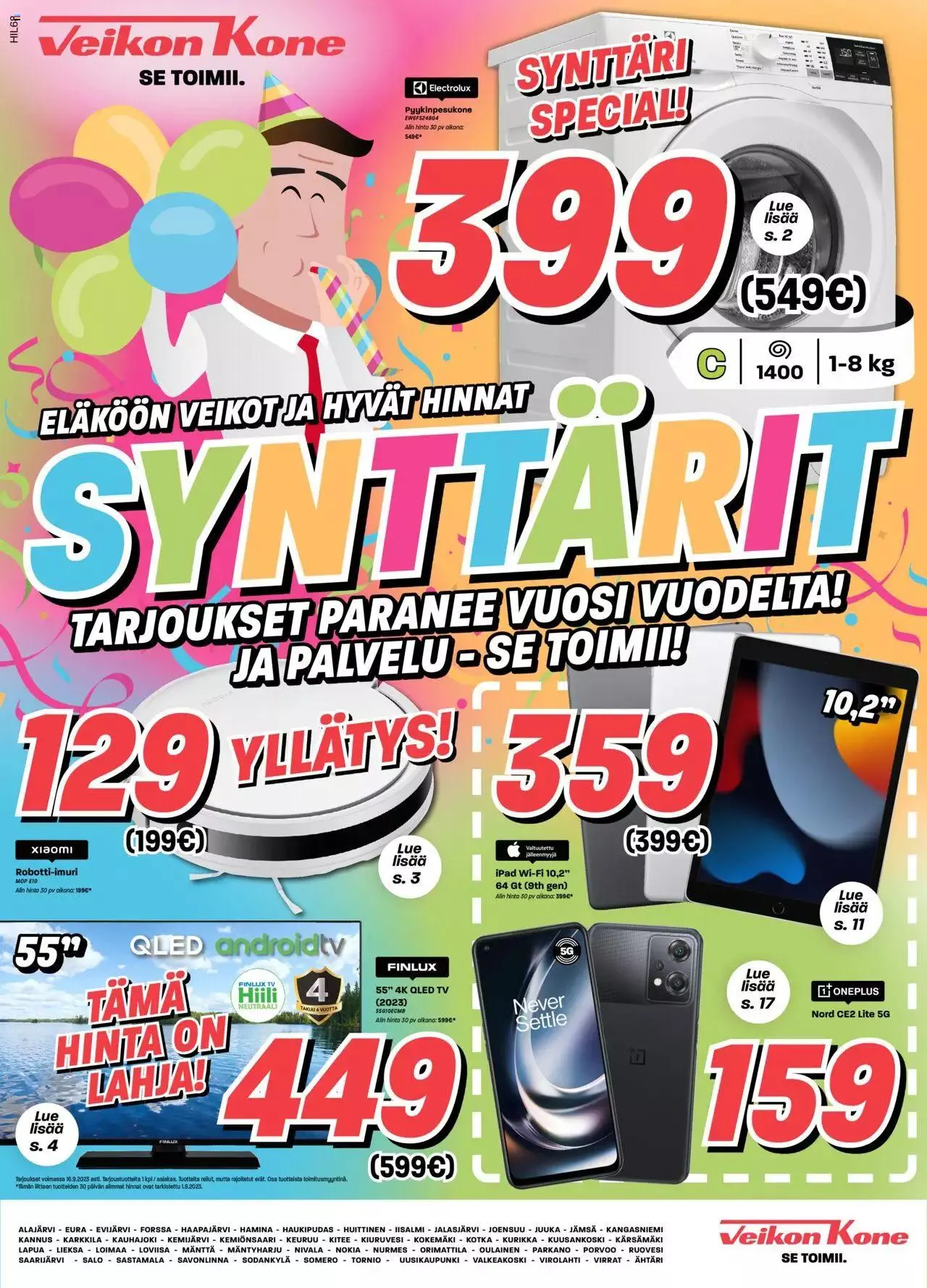 Veikon Kone tarjoukset voimassa alkaen 11. syyskuuta - 31. joulukuuta 2023 - Tarjouslehti sivu 1