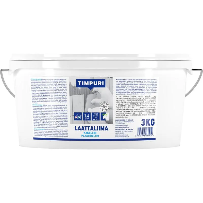 Laattaliima Timpuri 3 kg