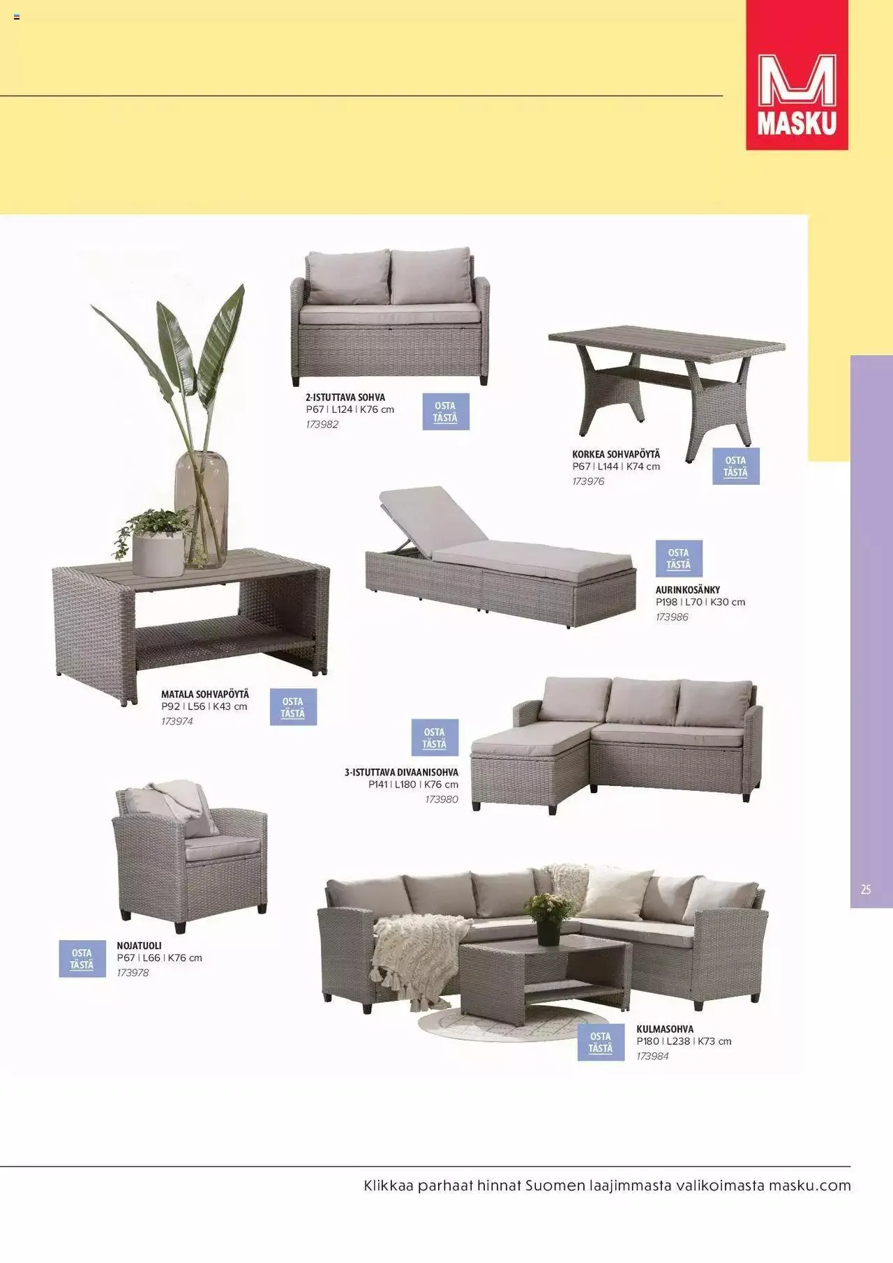 Masku tarjoukset - KESÄ 2024 voimassa alkaen 1. huhtikuuta - 31. joulukuuta 2024 - Tarjouslehti sivu 25