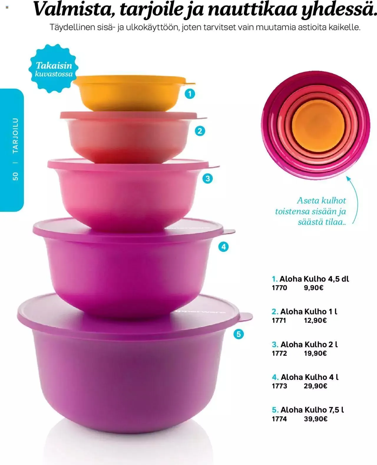 Tupperware - Kevät / Kesä 2023 voimassa alkaen 6. maaliskuuta - 31. joulukuuta 2023 - Tarjouslehti sivu 50
