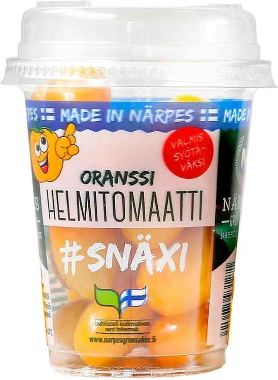 Närpiön Vihannes Oranssi helmitomaatti 200g