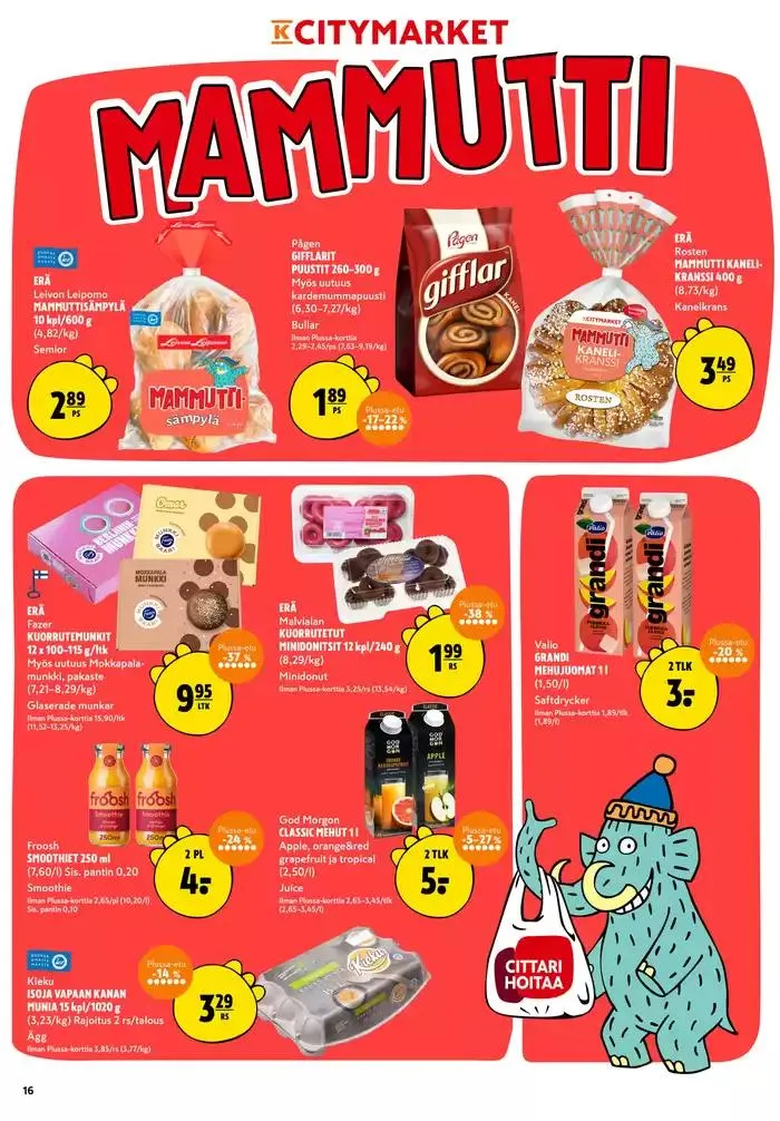K-citymarket tarjoukset voimassa alkaen 13. maaliskuuta - 23. maaliskuuta 2025 - Tarjouslehti sivu 16