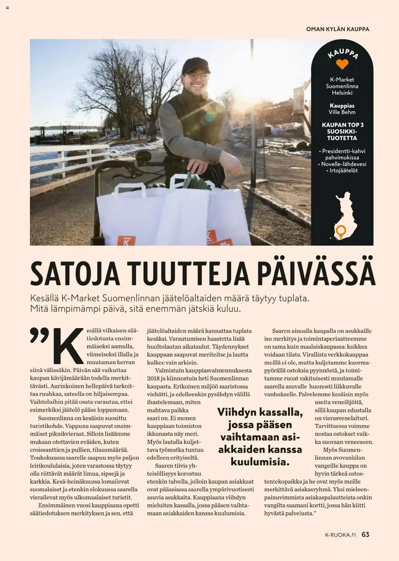 K-Citymarket - K-Ruoka voimassa alkaen 24. huhtikuuta - 4. kesäkuuta 2024 - Tarjouslehti sivu 63