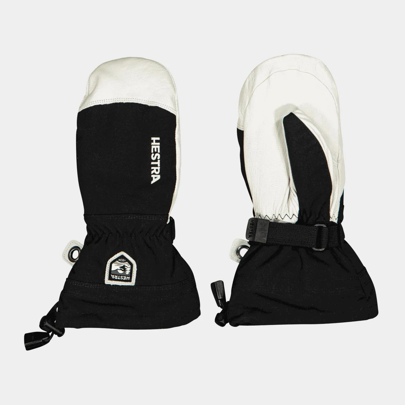 Army Leather Heli Ski Mitt, hiihtokintaat juniorit - Musta