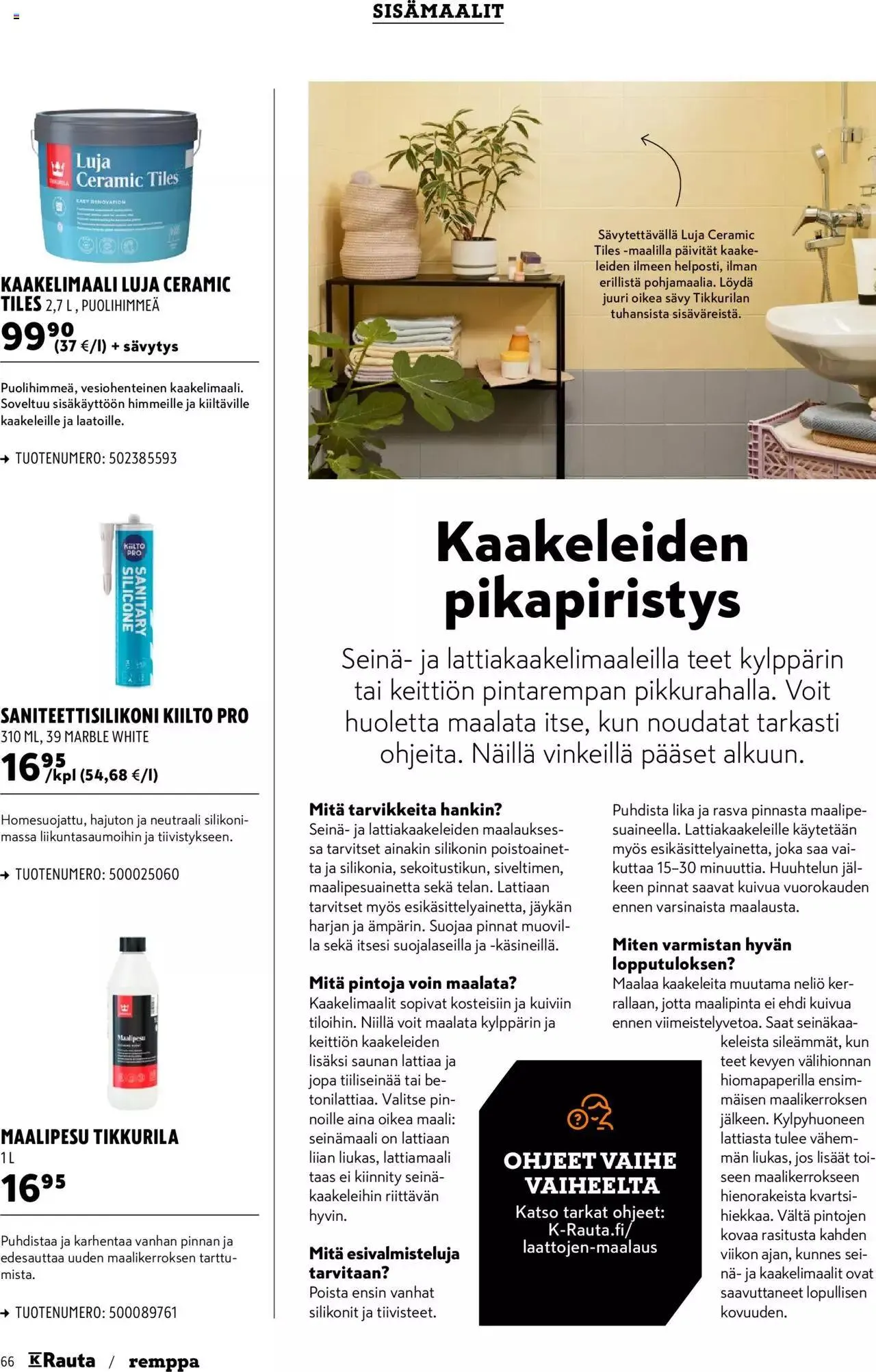 K-Rauta tarjoukset voimassa alkaen 8. tammikuuta - 5. helmikuuta 2024 - Tarjouslehti sivu 66
