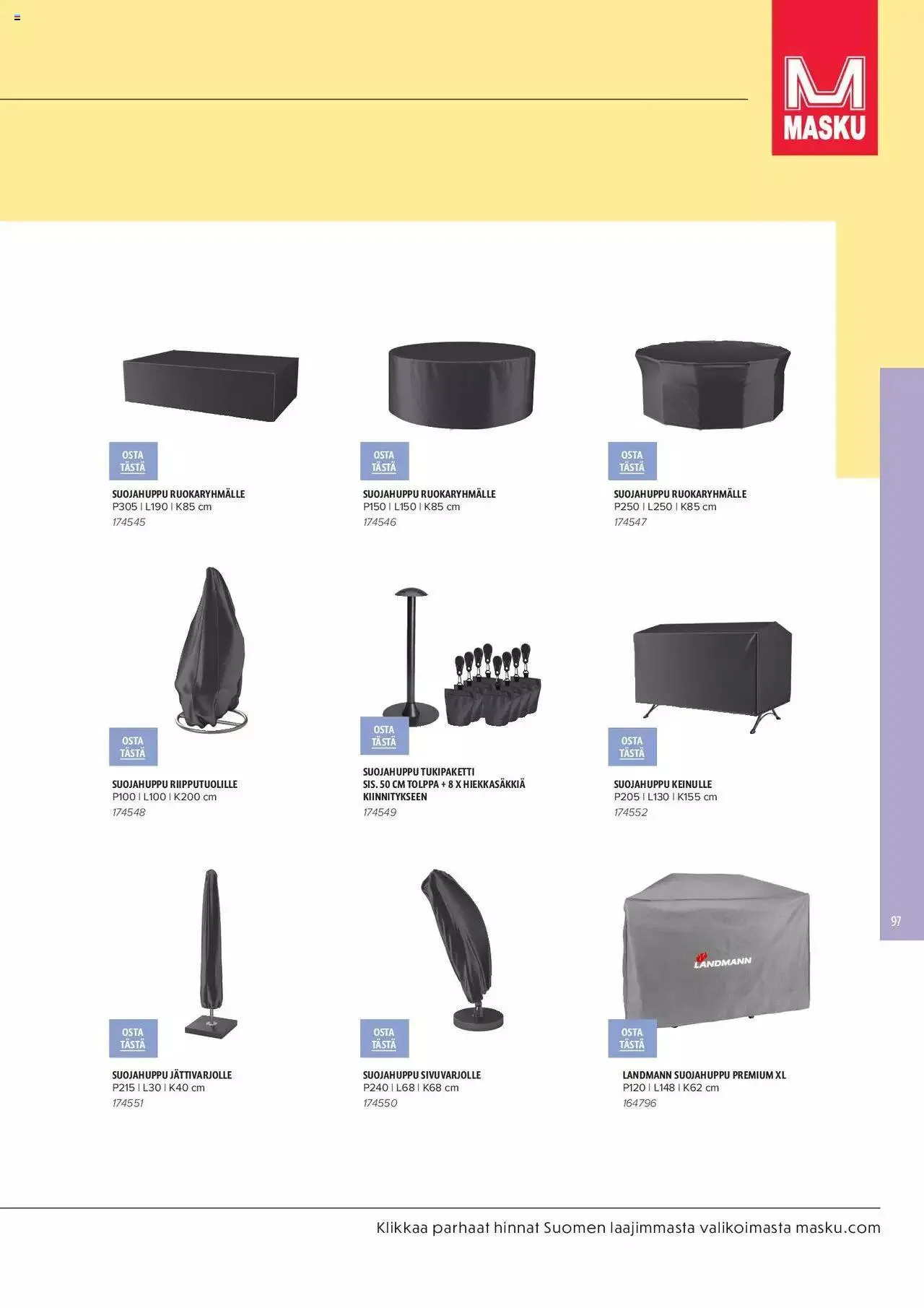 Masku tarjoukset - KESÄ 2024 voimassa alkaen 1. huhtikuuta - 31. joulukuuta 2024 - Tarjouslehti sivu 97