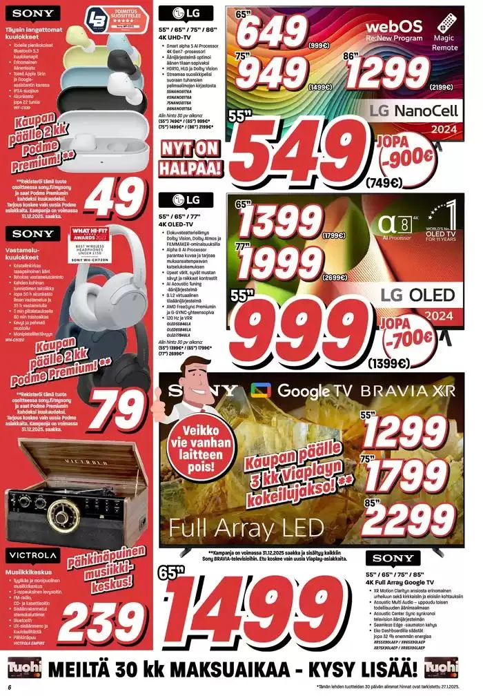 Veikon Kone tarjoukset voimassa alkaen 3. helmikuuta - 16. helmikuuta 2025 - Tarjouslehti sivu 6