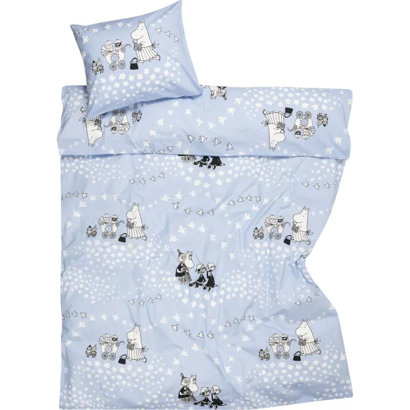 Pussilakanasetti Moomin 150 x 210 cm Rauha