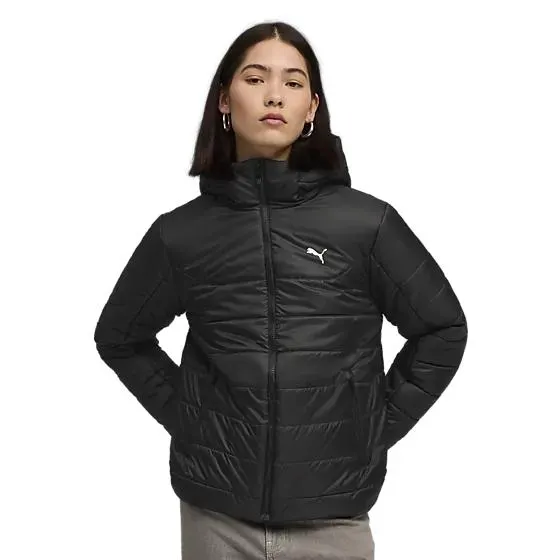 ess hooded padded jacket w