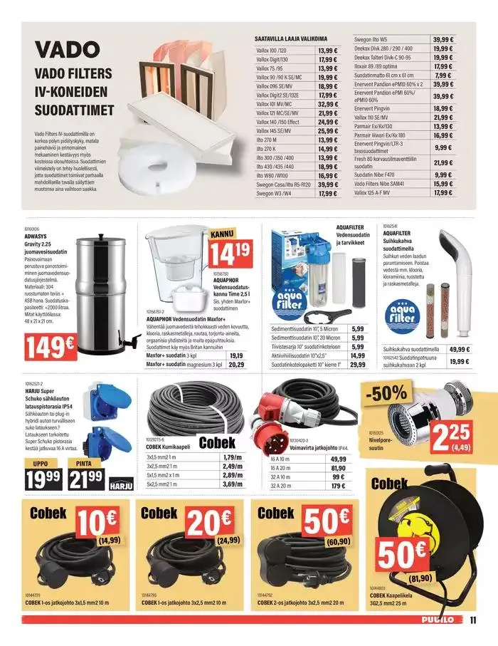 Puuilo tarjoukset voimassa alkaen 5. maaliskuuta - 16. maaliskuuta 2025 - Tarjouslehti sivu 11