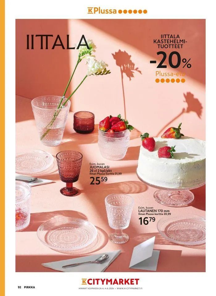 Pirkka 5/2024 voimassa alkaen 24. huhtikuuta - 31. toukokuuta 2024 - Tarjouslehti sivu 99