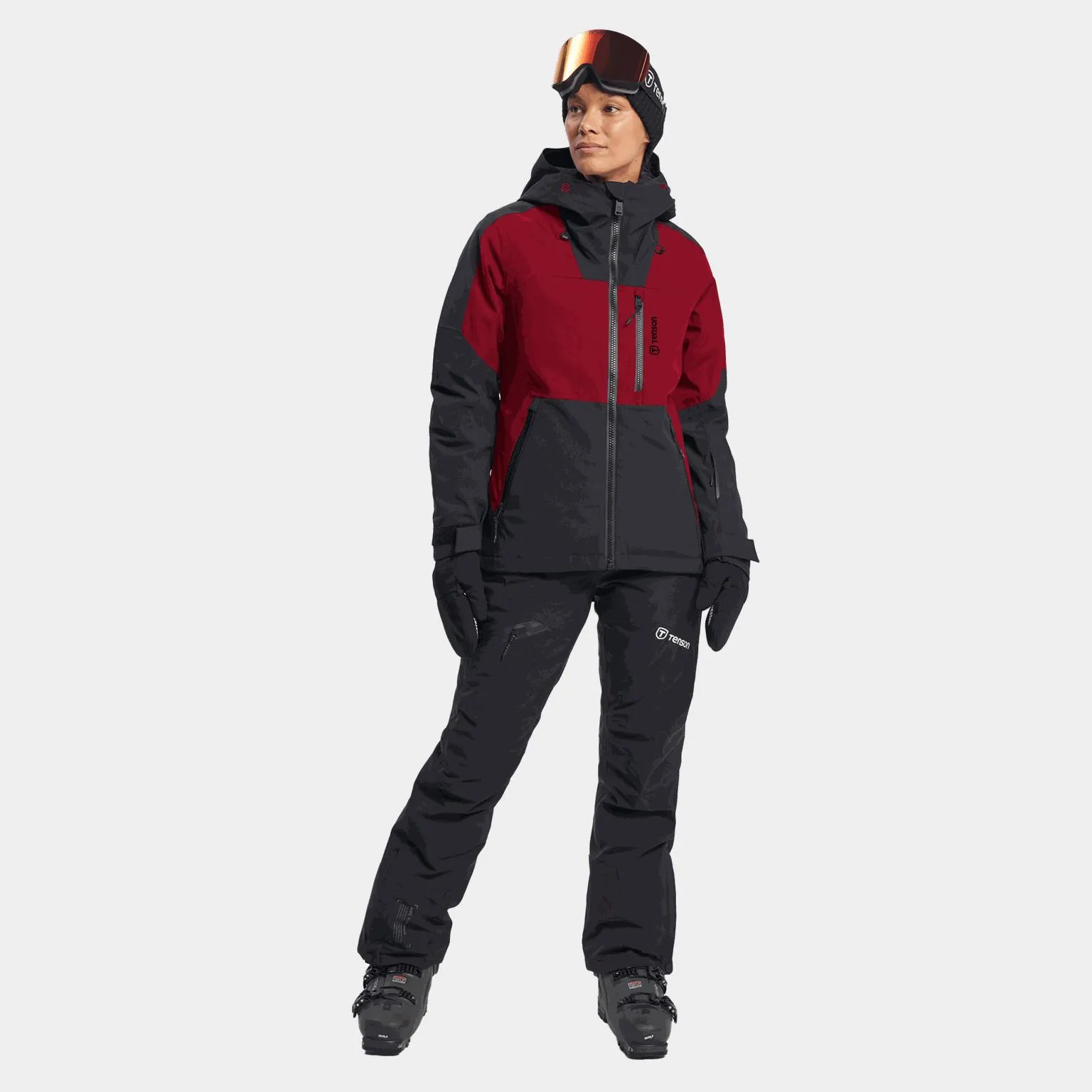 Alpine Jacket Orbit 23/24, Kevyt, vuorattu laskettelutakki - Punainen