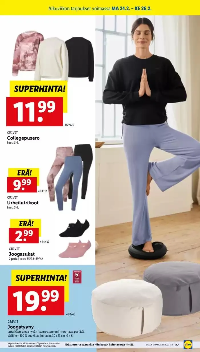 Huippudiilit ja alennukset voimassa alkaen 17. helmikuuta - 26. helmikuuta 2025 - Tarjouslehti sivu 29
