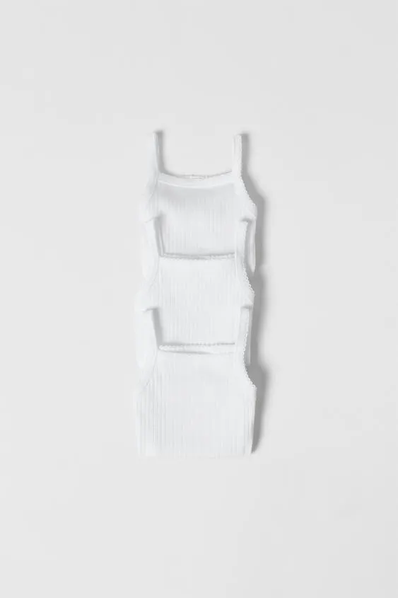 3-PACK OF STRAPPY BODYSUITS