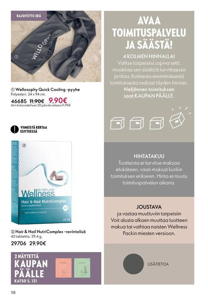Oriflame tarjoukset voimassa alkaen 22. elokuuta - 5. syyskuuta 2024 - Tarjouslehti sivu 118