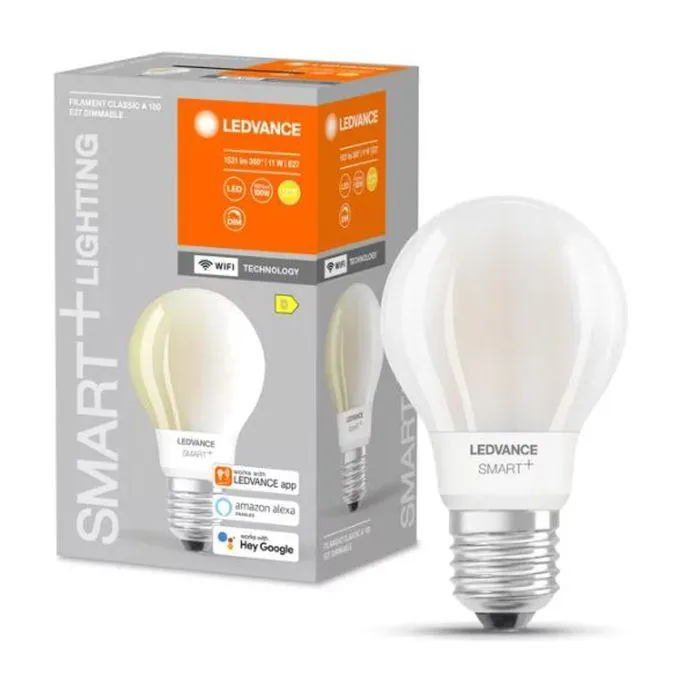 LED-lamppu Ledvance Smart+ WiFi Classic DIM 2700 K E27 11 W