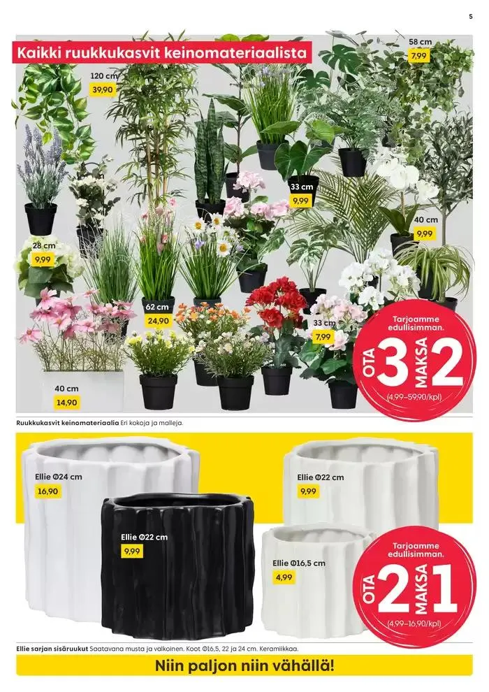 Rusta tarjoukset voimassa alkaen 16. maaliskuuta - 16. maaliskuuta 2025 - Tarjouslehti sivu 5