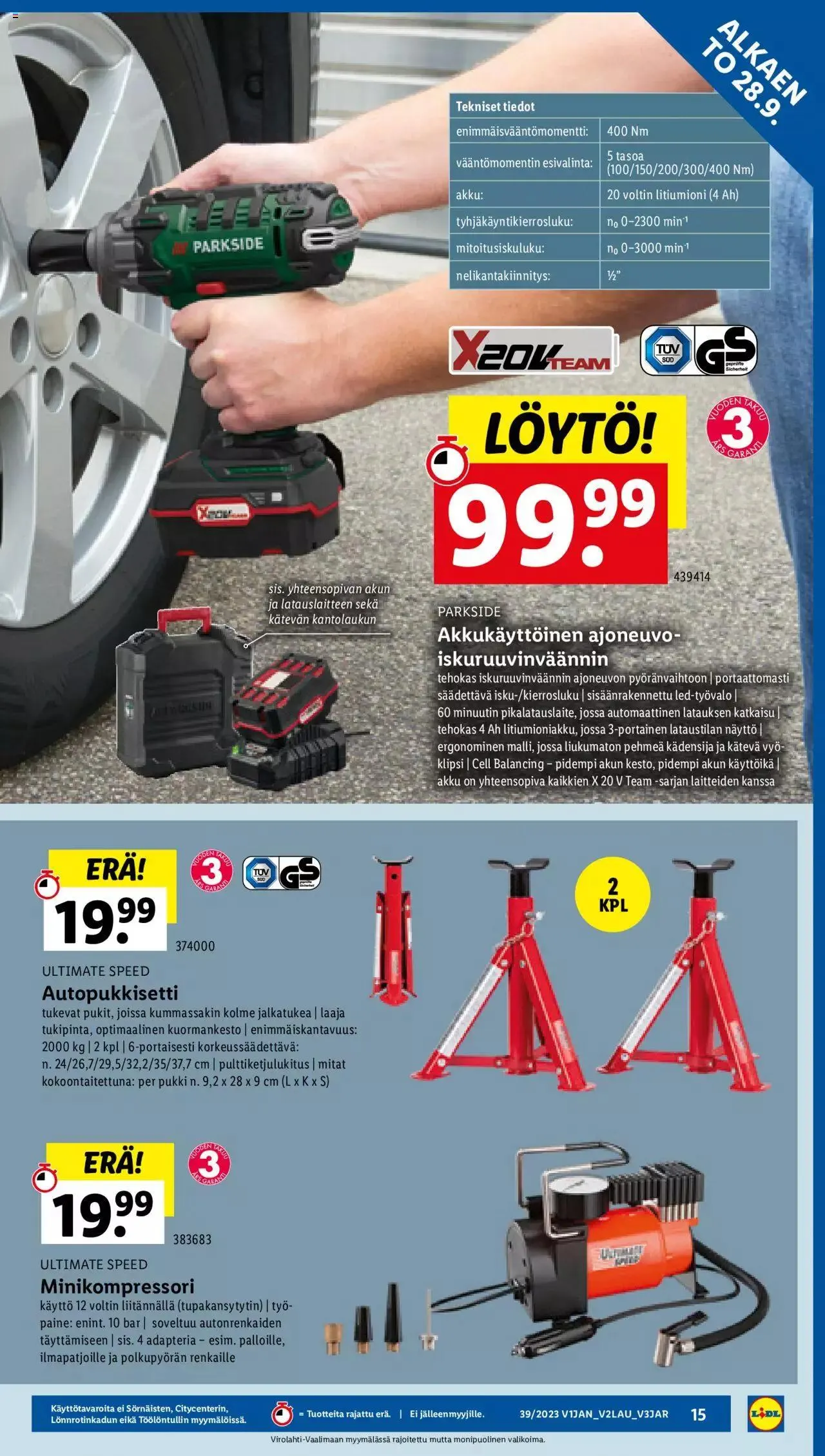 Lidl tarjoukset voimassa alkaen 28. syyskuuta - 4. lokakuuta 2023 - Tarjouslehti sivu 19