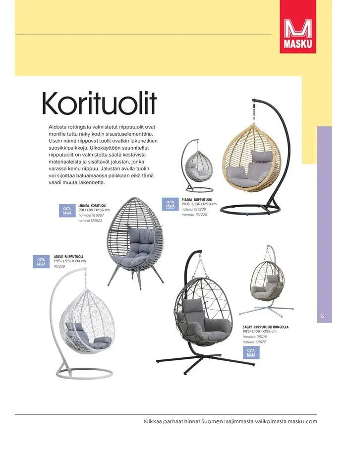 Kesa 2024 voimassa alkaen 20. maaliskuuta - 31. elokuuta 2024 - Tarjouslehti sivu 75