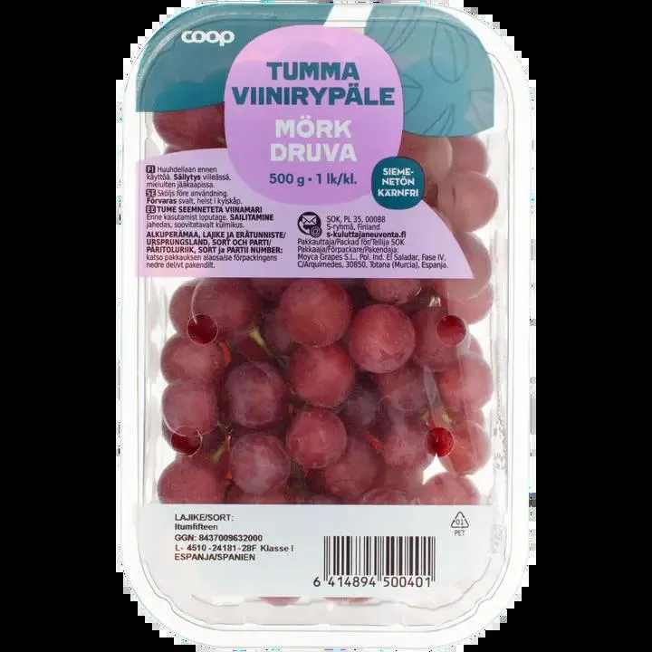 Coop tumma siemenetön viinirypäle 500 g