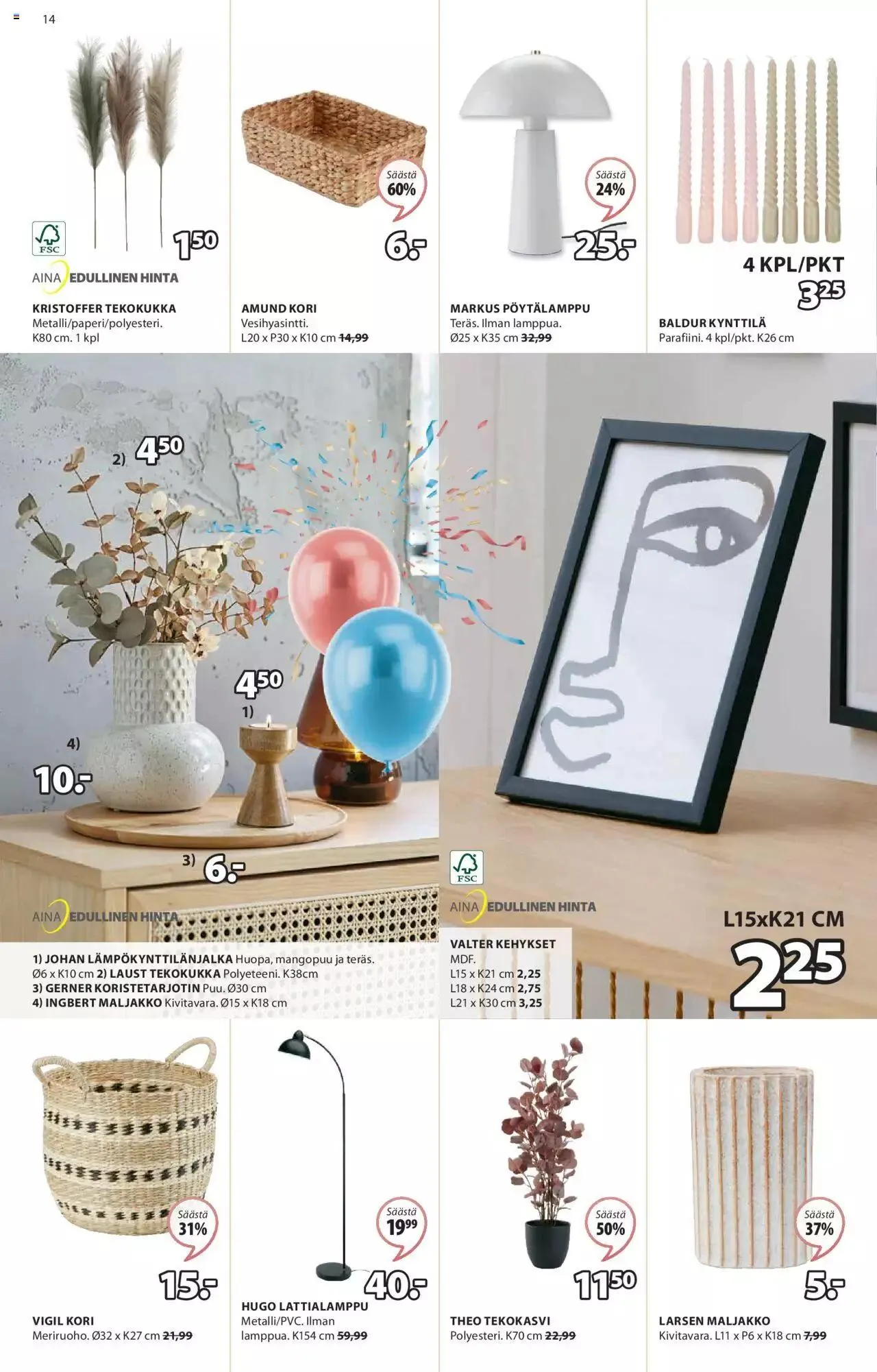 JYSK tarjoukset voimassa alkaen 15. huhtikuuta - 12. toukokuuta 2024 - Tarjouslehti sivu 14