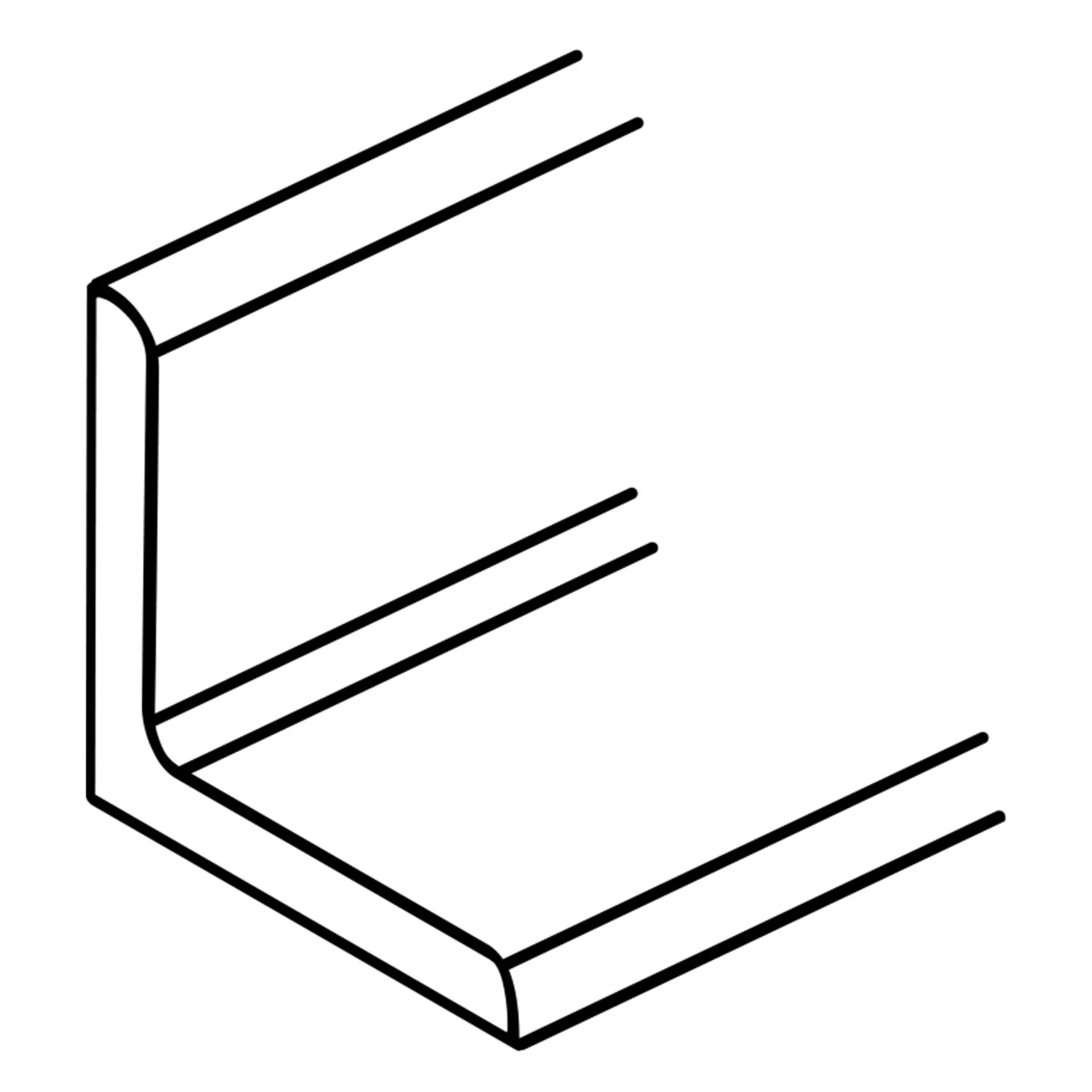 Kulma RAW S235 JR G2 80x80x8 mm 6 m