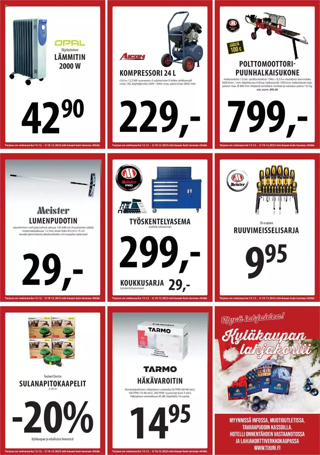 Tuuri tarjoukset voimassa alkaen 13. joulukuuta - 19. joulukuuta 2023 - Tarjouslehti sivu 27
