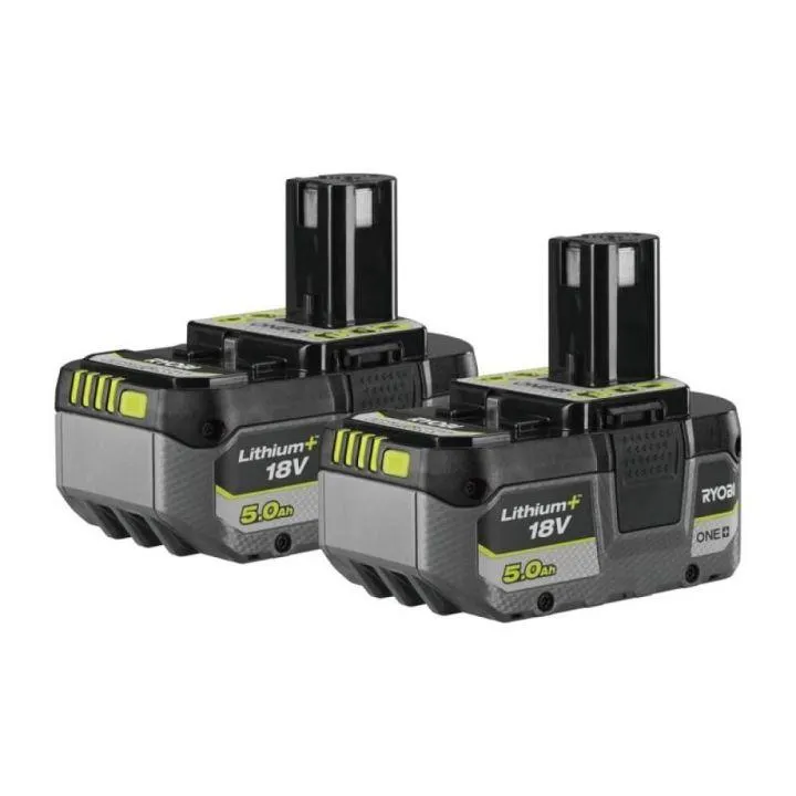Akkupaketti Ryobi ONE+ 18 V RB1850 2 x 5,0 Ah