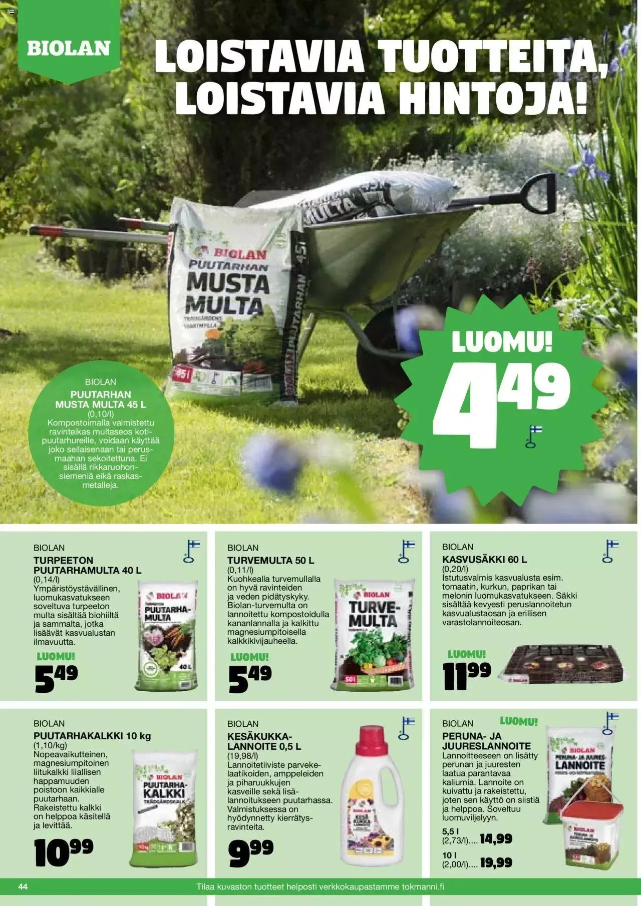 Tokmanni - Kesä 2024 voimassa alkaen 1. huhtikuuta - 31. joulukuuta 2024 - Tarjouslehti sivu 44