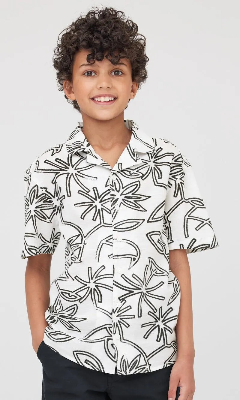 Lyhythihainen kauluspaita puuvillaa