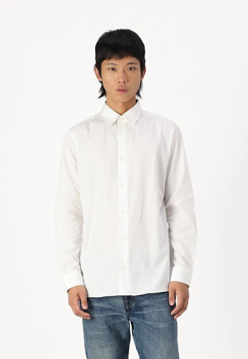 JPRBLABUSHWICK STANLEY - Vapaa-ajan kauluspaita - bright white