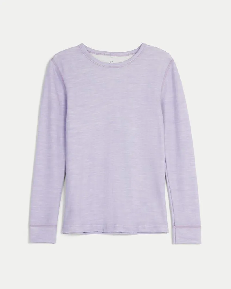 Pitkähihainen pusero merinovillaa ja viskoosia