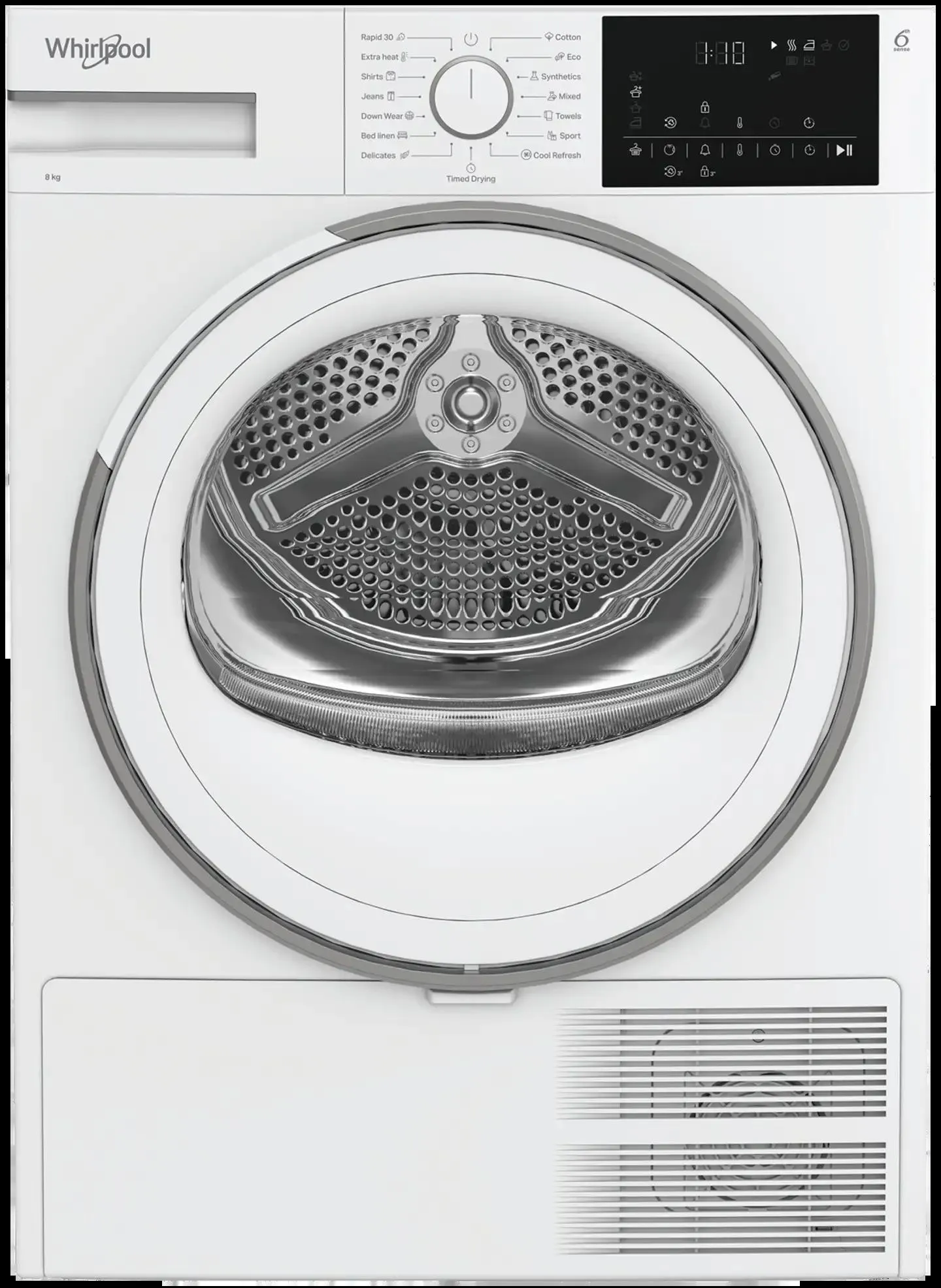 Whirlpool kuivausrumpu D8 6BDWW EE, 60cm, 8kg, valkoinen