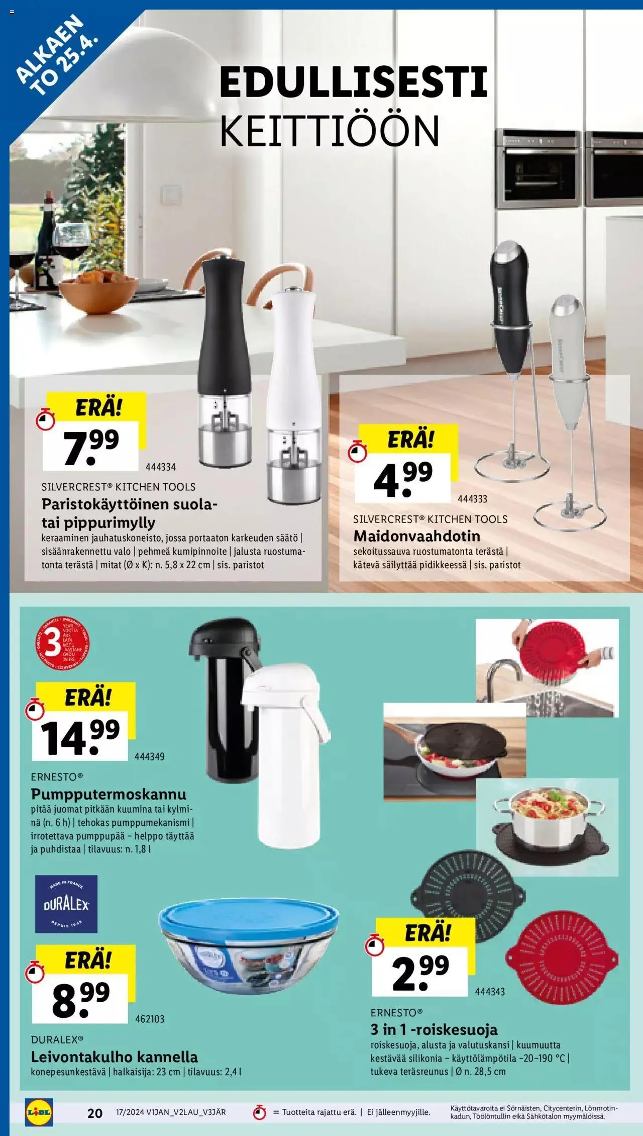 Lidl tarjoukset voimassa alkaen 25. huhtikuuta - 1. toukokuuta 2024 - Tarjouslehti sivu 22