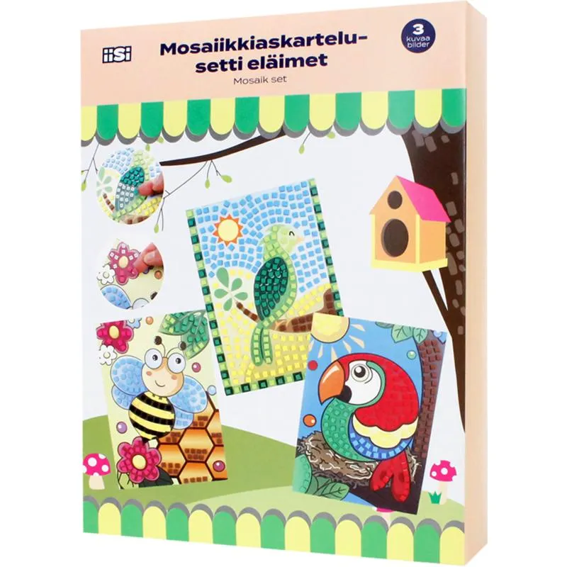 Mosaiikkiaskartelusetti Iisi 3-in-1 eläimet