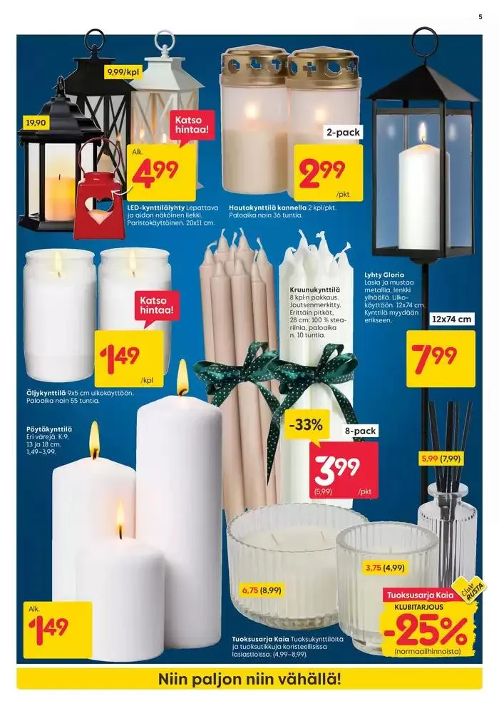 Rusta tarjoukset voimassa alkaen 11. lokakuuta - 25. lokakuuta 2024 - Tarjouslehti sivu 5