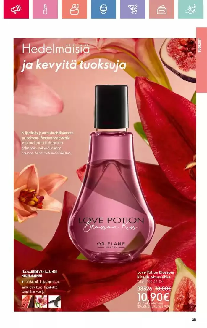 Oriflame tarjoukset voimassa alkaen 9. maaliskuuta - 29. maaliskuuta 2025 - Tarjouslehti sivu 35
