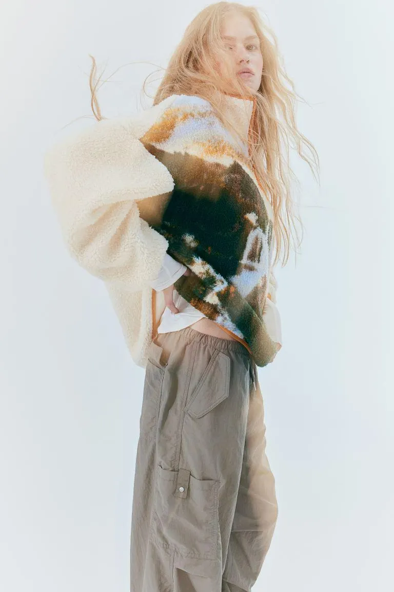 Vetoketjullinen teddytakki