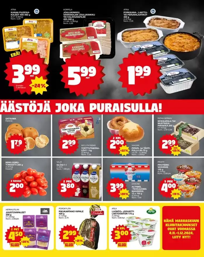 Ruokatarjoukset voimassa alkaen 28. marraskuuta - 12. joulukuuta 2024 - Tarjouslehti sivu 3