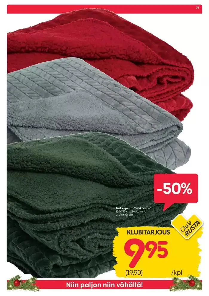 Black week voimassa alkaen 26. marraskuuta - 1. joulukuuta 2024 - Tarjouslehti sivu 25